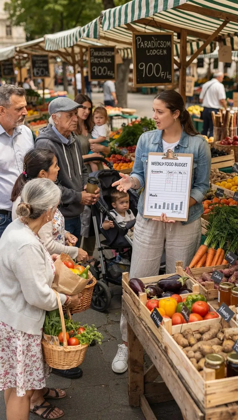 Személyes pénzügyi tervezés lépéseit bemutató ábra, amely havi költségvetés készítését segíti elő.